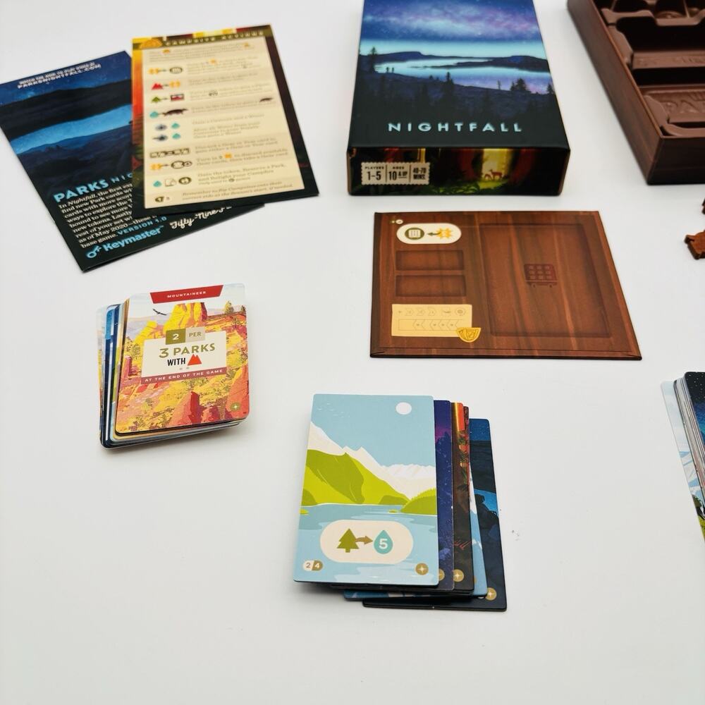 Parks Nightfall - Board Game Expansion Keymaster Games CIB Complete RARE - Picture 11 of 16